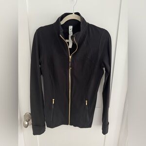 Lululemon Nulu Define Size 12 Gold Zipper Black